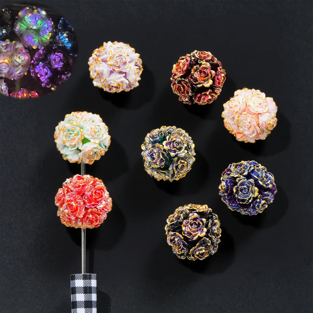 

Cordial Design 25*25MM 50Pcs Luminous Effect/Hand Made/Jewelry Findings & Components/Flower Shape/Resin/DIY Fancy Beads #19165