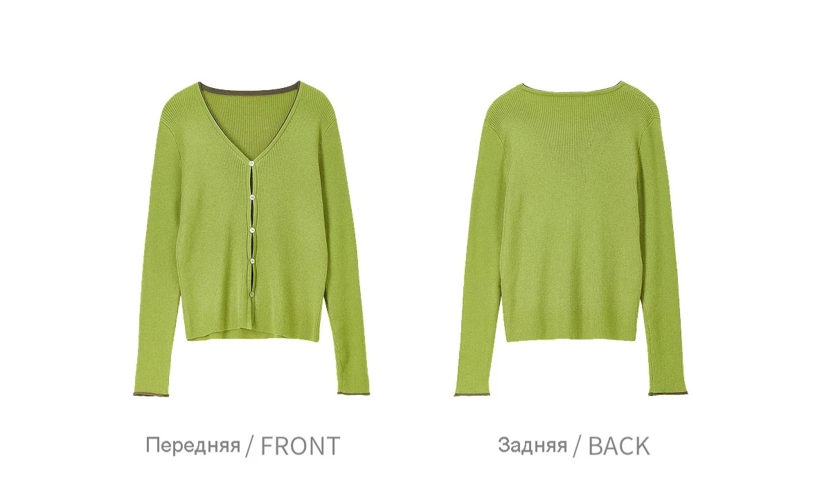 SENTUBILA Damen-Cardigan aus Wollmischgewebe mit V-Ausschnitt, zweiteiliger Look, Herbst 2026, neues, einzigartiges Design, schmal geschnitten, Strickpullover, Oberteil W63HD8248 – Detail 23