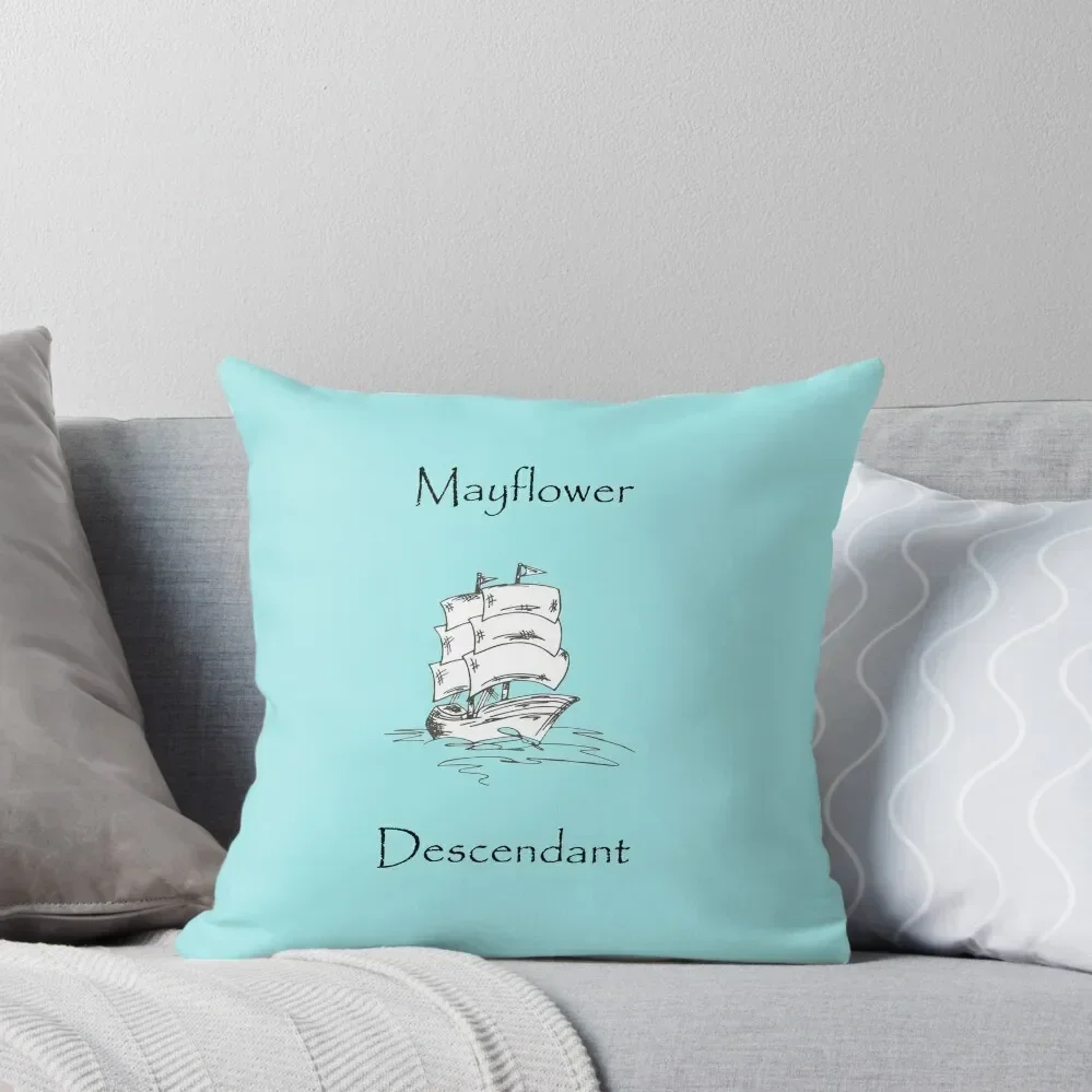 

Mayflower Descendant Throw Pillow luxury covers Pillow Cases Decorative Decorative Cushion Cover luxury sofa pillows pillow