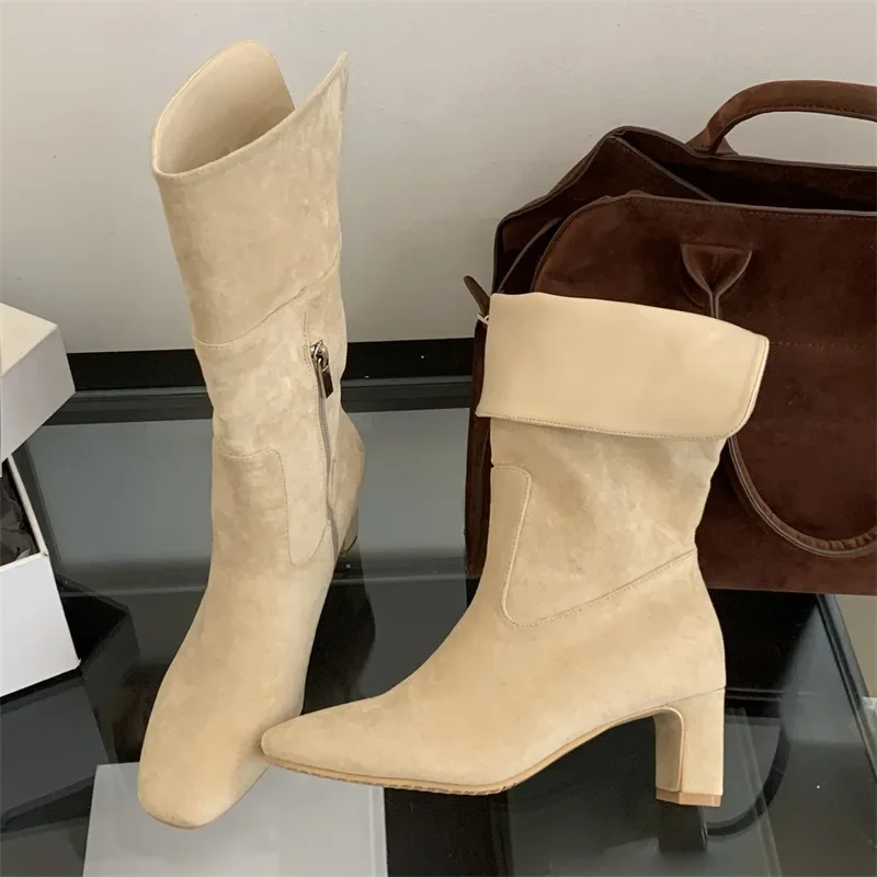 

Eilyken/осенне-зимние модные женские ботильоны с круглым носком, обувь в стиле панк на молнии, женские короткие туфли на квадратном каблуке, Botas Para Mujer