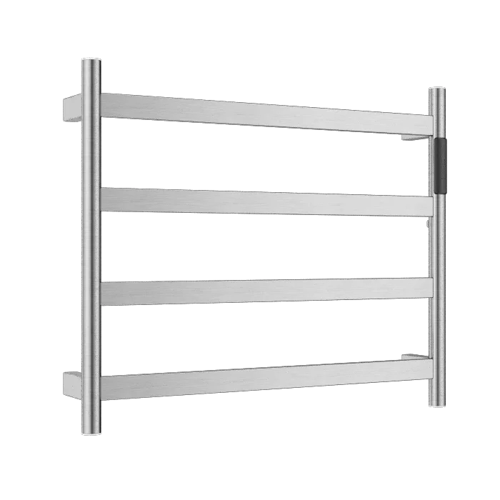 

Modern Towel Warmer 4 Bars Brushed Nickel Wall Mount Heated Towel Racks