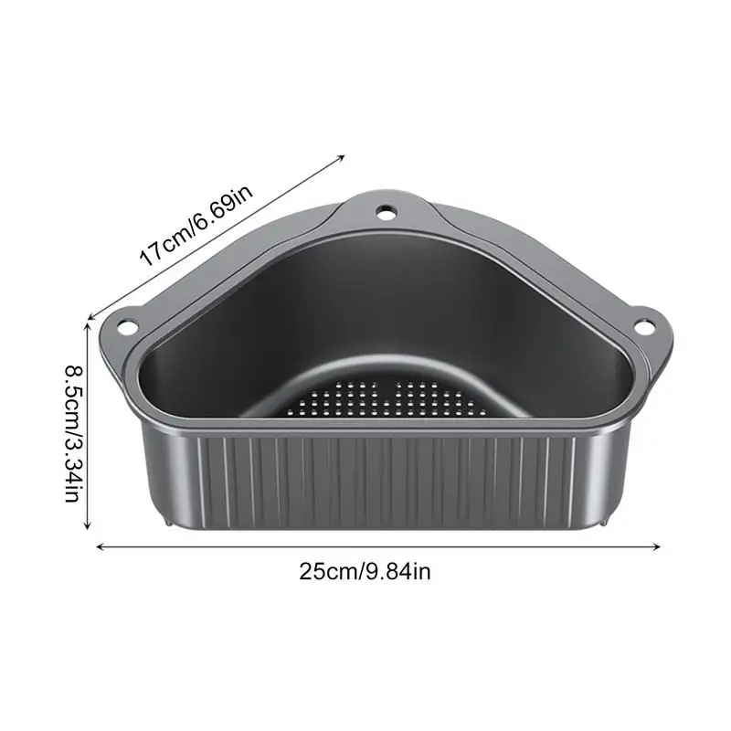 Gootsteenzeefje Voor Keuken 2 Stuks Multifunctionele Driehoekige Structuur Voedsel Catcher Gootsteen Vergiet Gootsteen Afval Mand Keuken Gereedschap