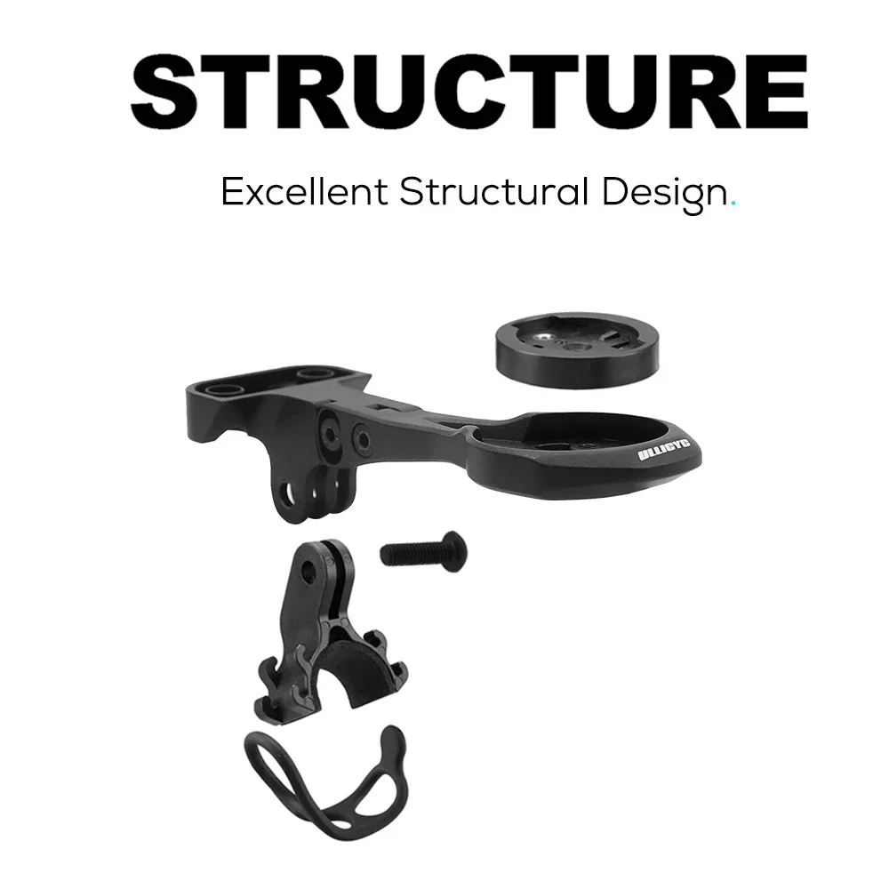 حامل كمبيوتر من الألومنيوم الأمامي الخارجي لمقود Deda ALANERA المتكامل المتوافق مع GPS/Garmin/Bryton/Wahoo، يدعم 1050