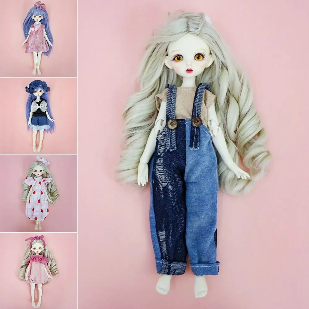 with Hat Doll Elegant Dresses High Quality Casual Wears 30cm Doll Dresses Kids Toys 11.5