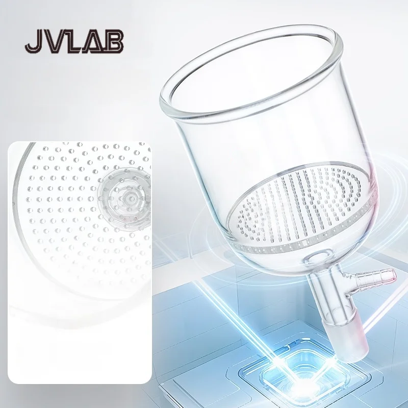 

Porous Glass Funnel – Brinell Filtration System with Multi-Spec Glass Suction Funnels for Lab Use Laboratory Glassware JVLAB