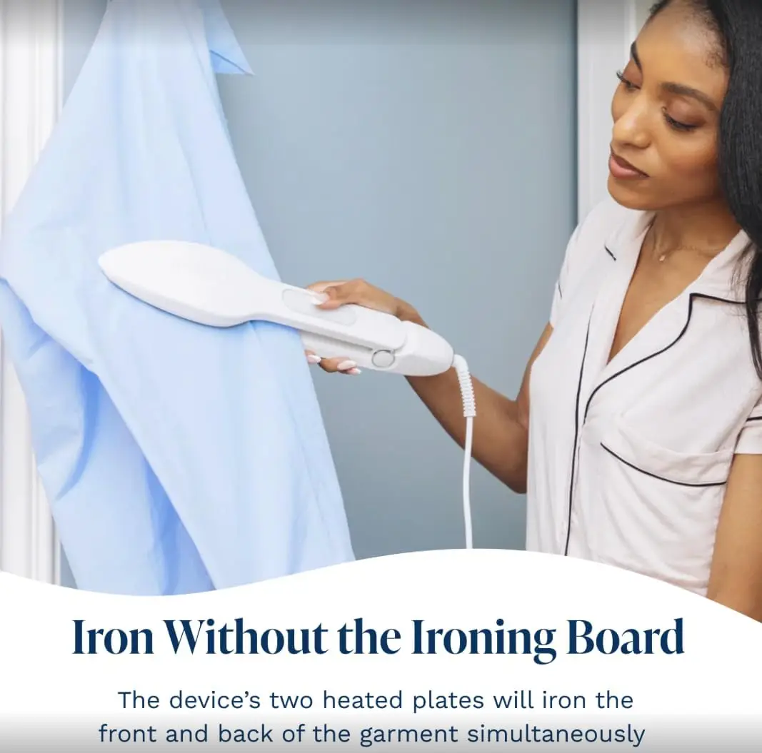 Steam Press Iron, Large 26-Inch Steam Iron Press with LED Touch Screen, 1600W Compact Ironing Steam Press Including 5 Fabric Sets