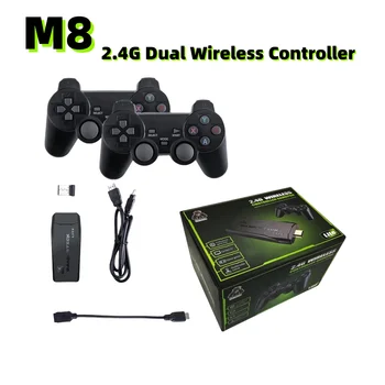 업데이트 레트로 비디오 게임 콘솔 2.4G 무선 콘솔 게임 스틱 4k 20000 게임 GBA/FC/PS1/MD 용 64G 휴대용 Dendy 게임 콘솔