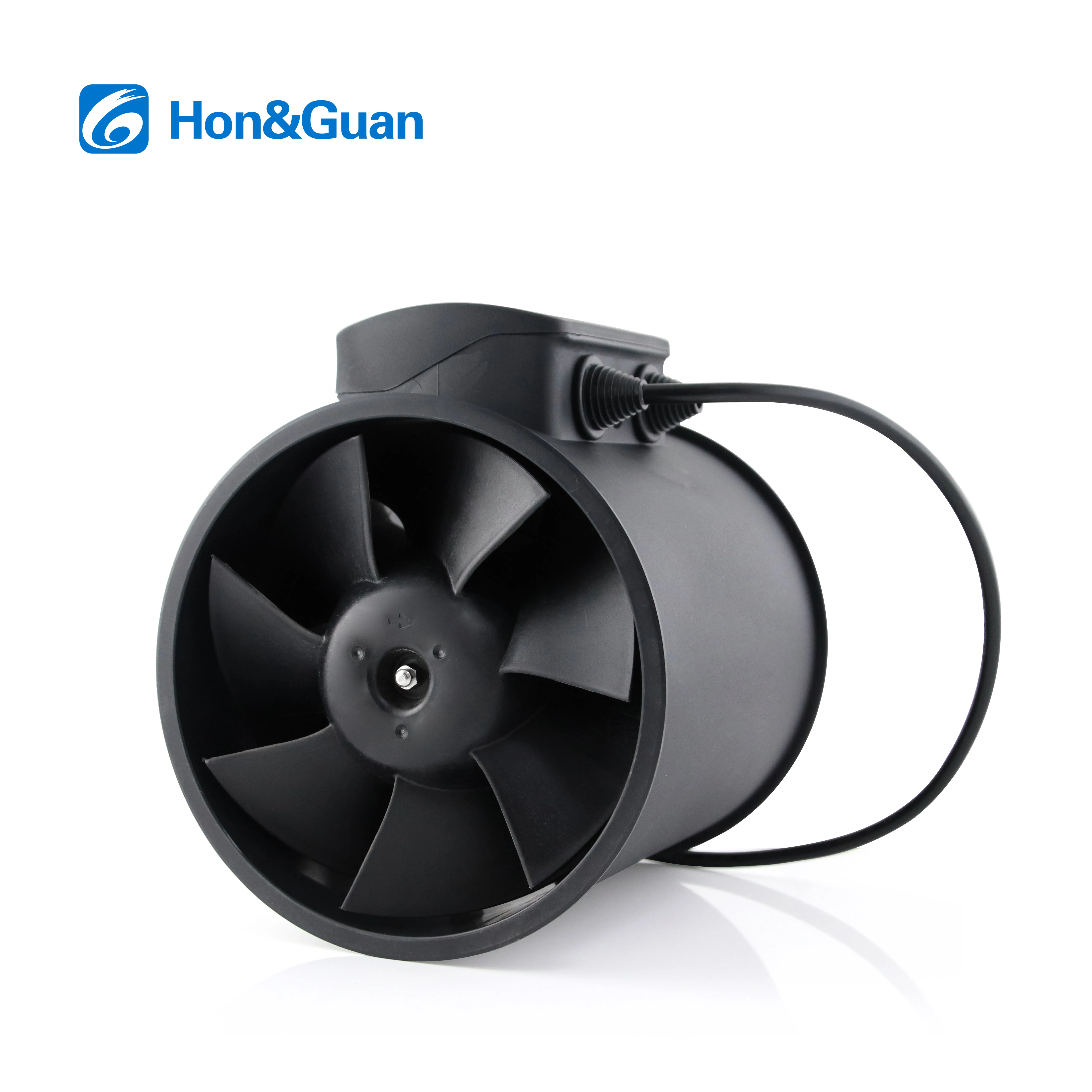 hon&gu an 160mm Control Silent Ec Motor Inline 6 Inch Duct Fan with PP Blade for Home Exhaust Ventilation Hot Sell