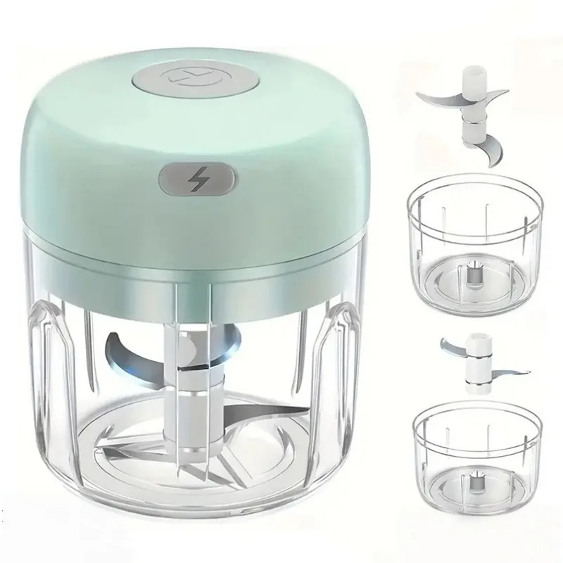 

USB Rechargeable Electric Meat Grinder & Vegetable Chopper Highspeed Motor, Efficient Chopping, Portable Meal Prep Tools