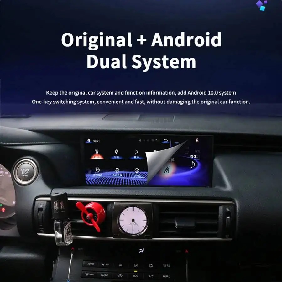 Android 15 Car Radio CarPlay For Lexus IS300 IS350 IS250 IS200T IS 300 350 Stereo GPS Multimedia Video Player 10.25inch Screen