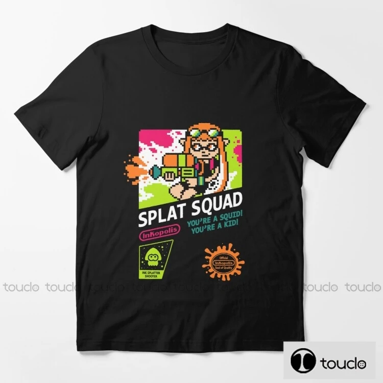 Splat Squad Mens Crusher Outdoor Graphic T-Shirt Cotton Hot New Top O-Neck Hip Hop T-Shirt Tees Tops Summer Unisex