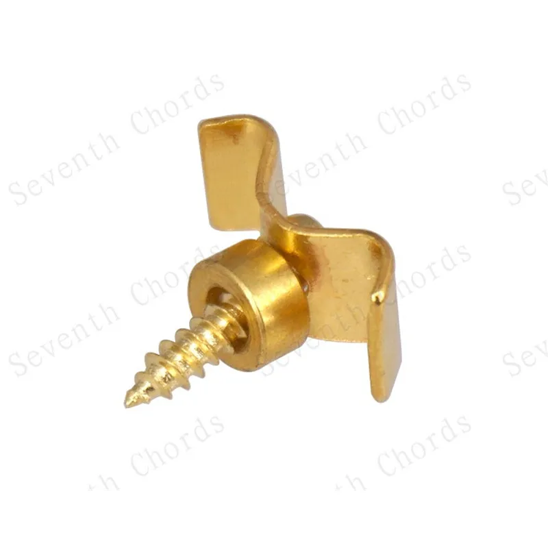 4 Sets/Lot goldene Gitarrensaitenhalter für E-Gitarren-Zubehörteile, Musikinstrumente – Detail 8