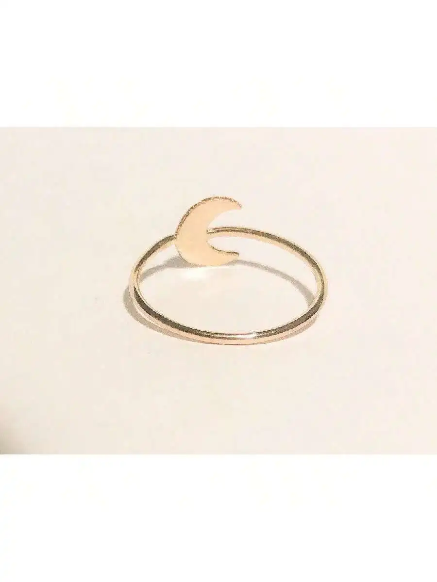 

Moon Shape Adjustable Ring Fashion Jewelry For Women