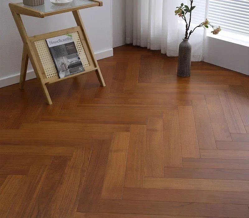 

Oak, pure three layer, solid wood floor, herringbone, log, cream, black walnut.