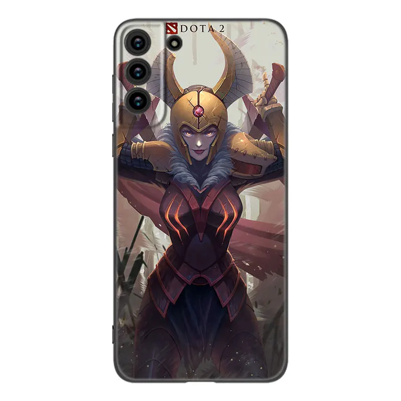 Dota 2 Game Black Silicone Phone Case For Samsung Galaxy S23 S21 S20 FE S24 S22 Ultra S10E S10 S9 S8 Plus