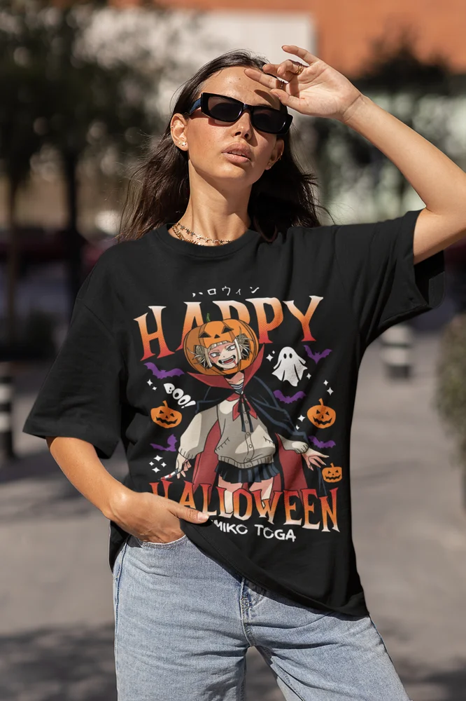 Himiko Toga T-Shirt Bo Ku No Hero Academia Izuku Midoriya Girl Halloween Funny Shirt