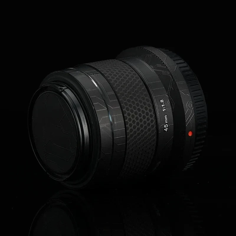 لأوليمبوس M.ZUIKO الرقمية 45 مللي متر F1.8 عدسة ملصق واقية الجلد ملصق مائي الفينيل التفاف فيلم المضادة للخدش حامي معطف #6