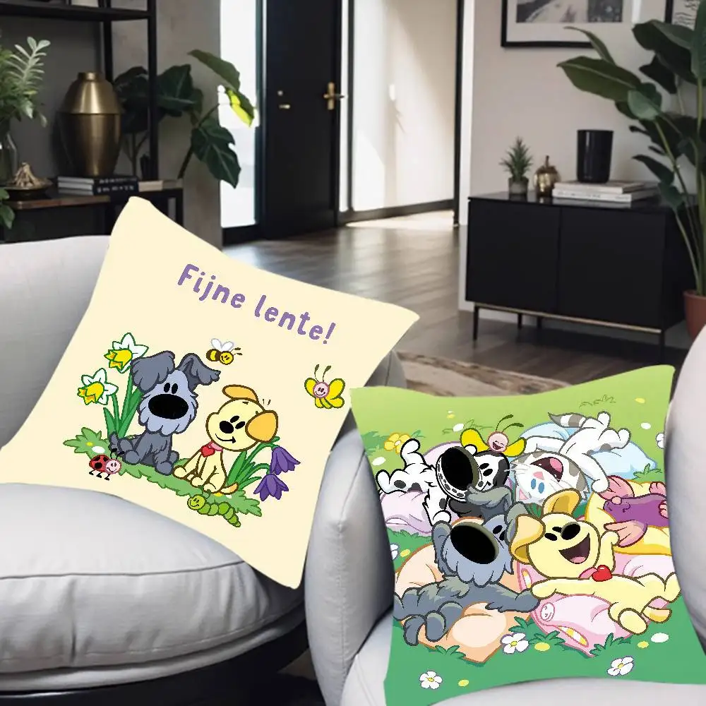 Woezel And Pip Kissenbezug, dekoratives Kissen, Sofa, Heimdekoration, Kissenbezüge