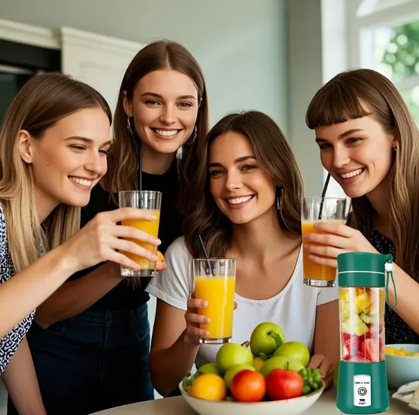 

USB аккумуляторная соковыжималка, смешивание сока и плавных фруктов. Подходит для кухни и путешествий. Идеальный подарок для офиса,