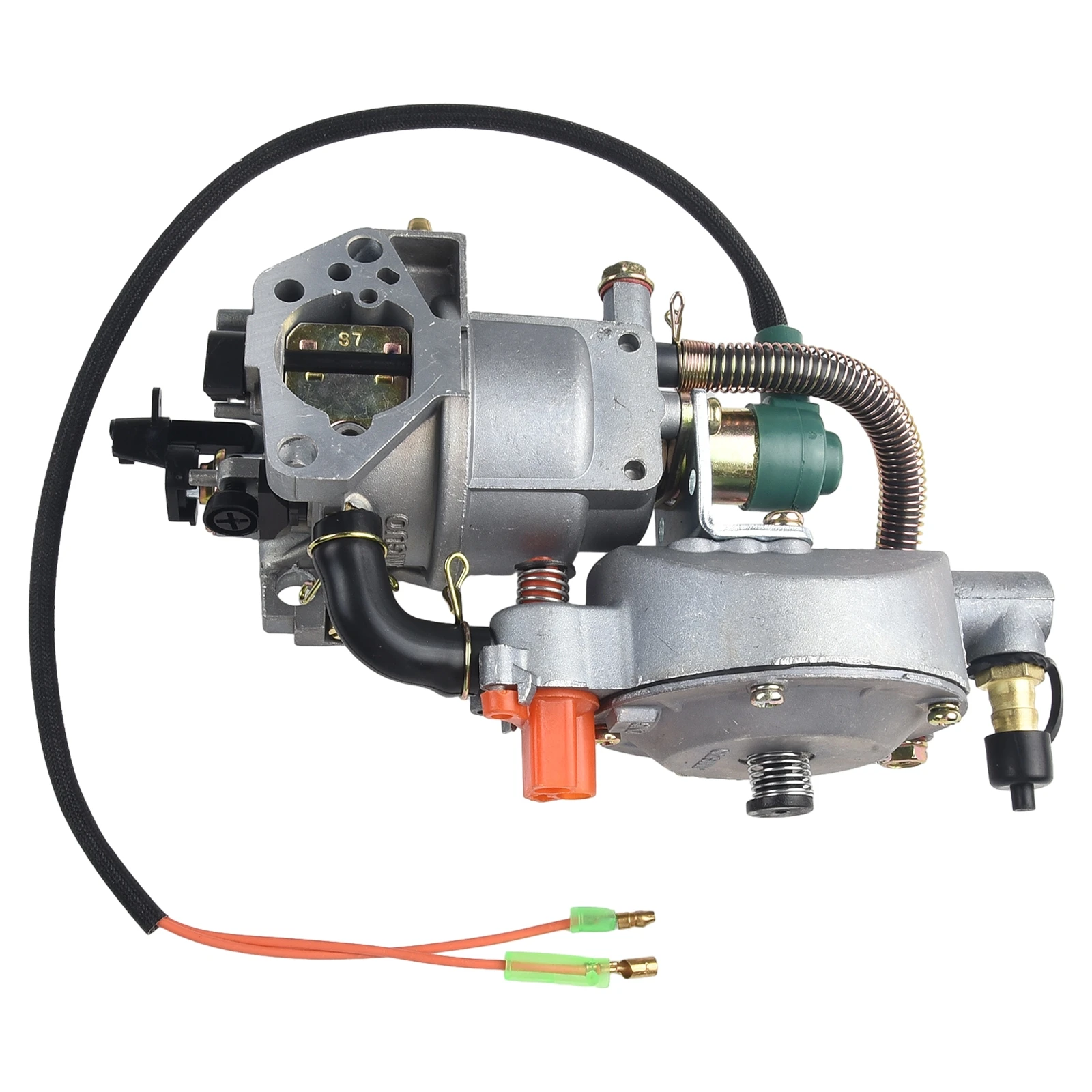 Manual Throttle Dual Carburetor for LPG Conversion Kit for 1KW to 6KW Generator Sets For GX390 188F Compatible