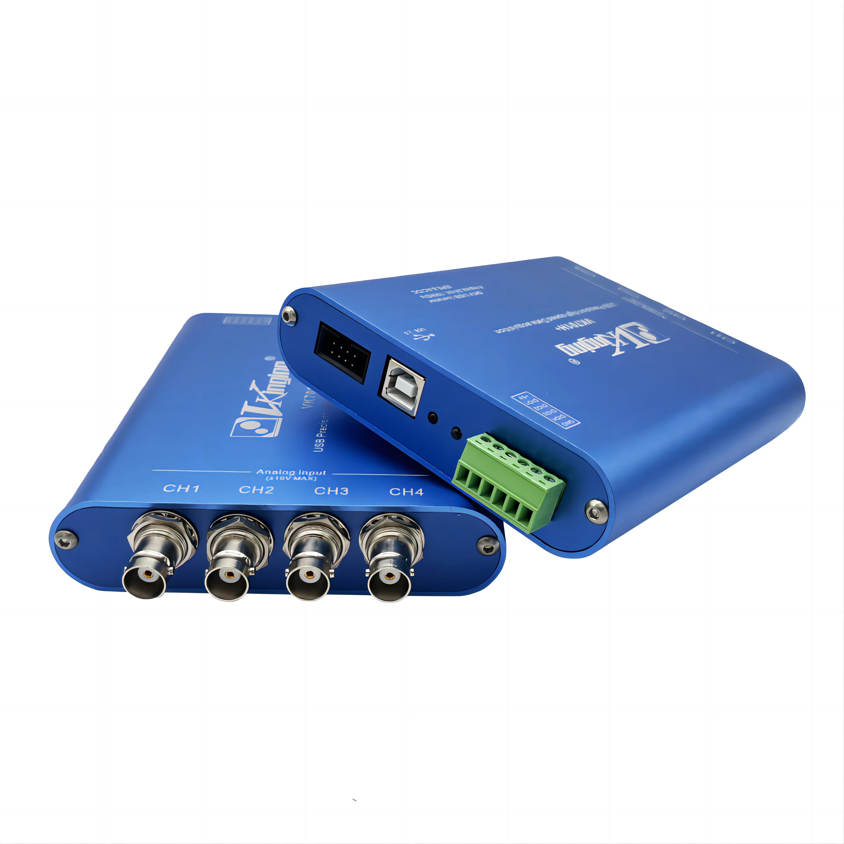 بطاقة اكتساب متزامنة USB ذات 4 قنوات معزولة 24 بت ADC IEPE UV MV 102.4K/s بيانات DAQ Labview Matlab