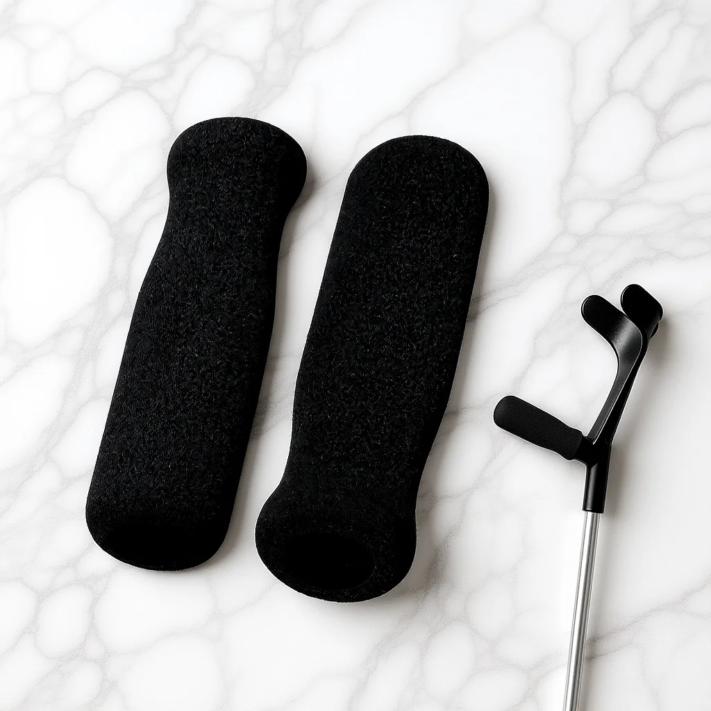 

2pcs Universal Nbr Handle Grip Covers Non-Slip Soft Cushion For Walker Cane Wheelchair Stroller Cart Replacement Accessory