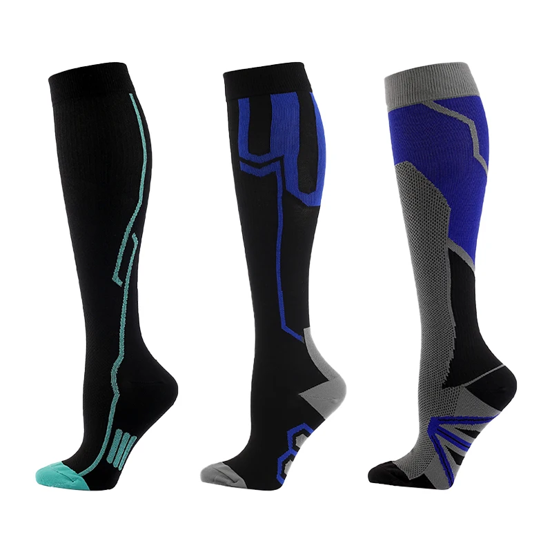 3 Pairs Compression Socks Varicose Socks For Men Women Medical Blood Circulation Diabetes Swelling Outdoor Running Fitness Bike