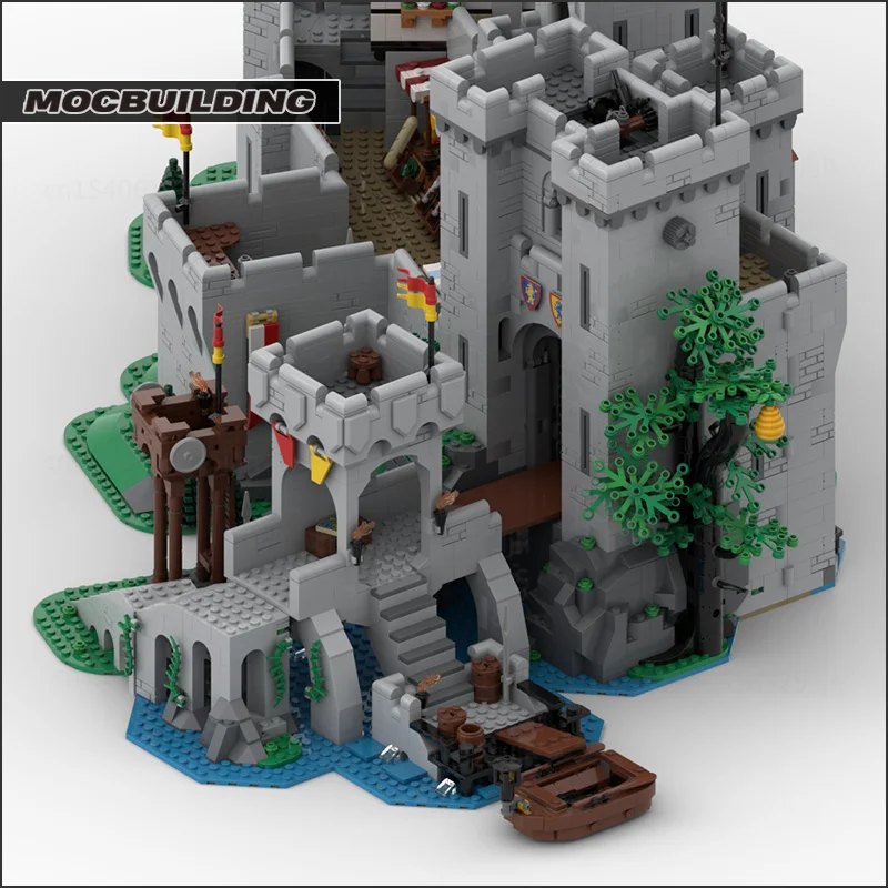 MOC Building Blocks Movie Scence Medieval Tower Castle Architecture DIY Assembly Technology Bricks Collection Toys Children Gift