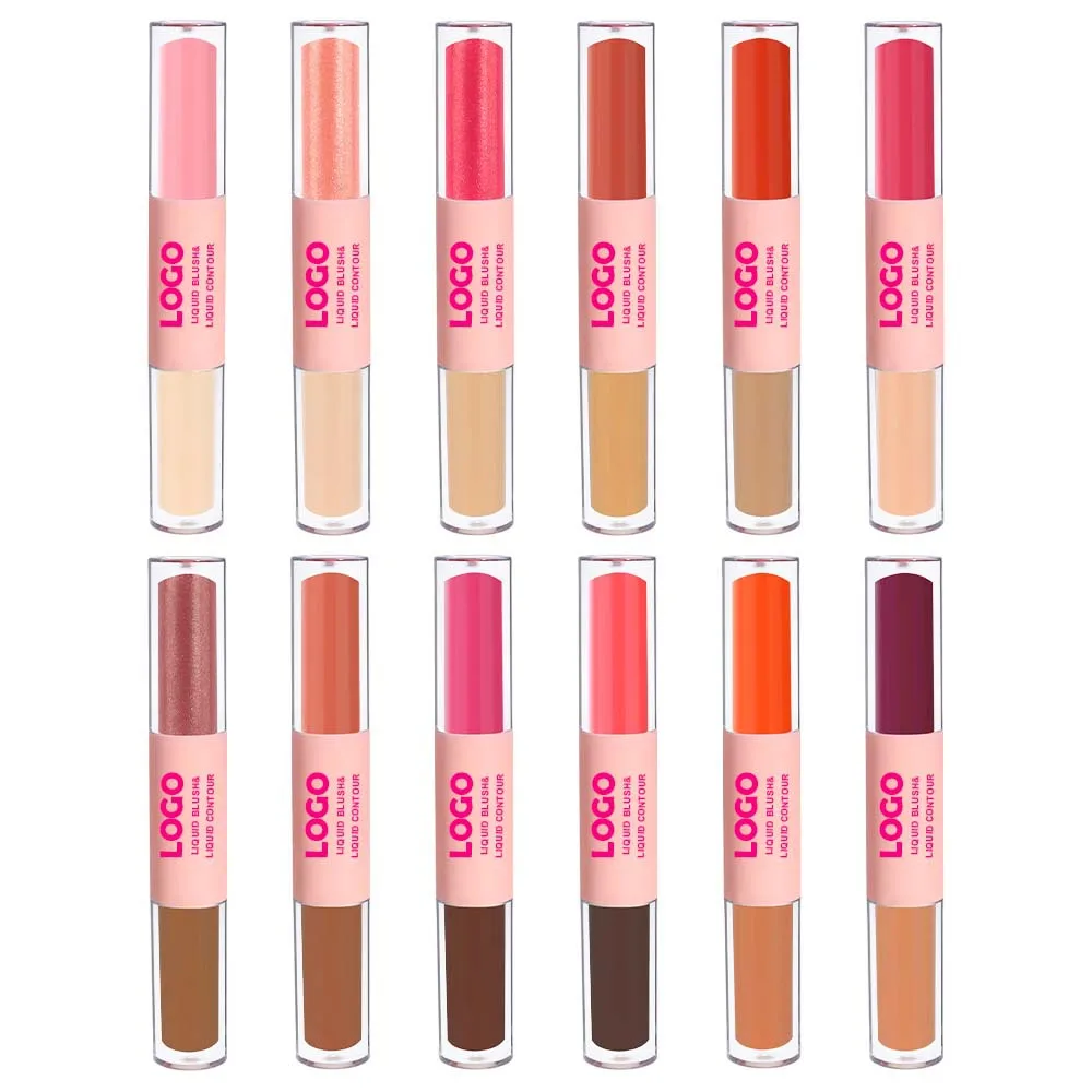 

Cheek Blush Liquid Concealer 2 in 1 Makeup Pigmented Creamy Blusher Custom Logo Wholesale Cruelty Free Contour Blusher
