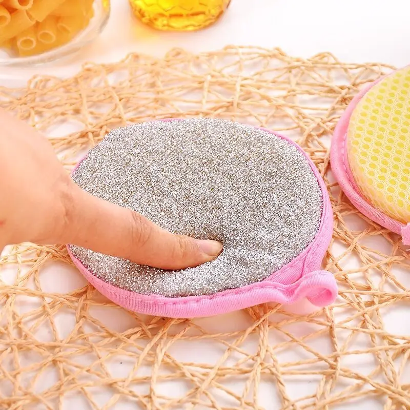 Double Side Dishwashing Sponge Soft Reusable Dish Washing Brush Pan Pot Dish Wash Sponges Household Cleaning Kitchen Tools