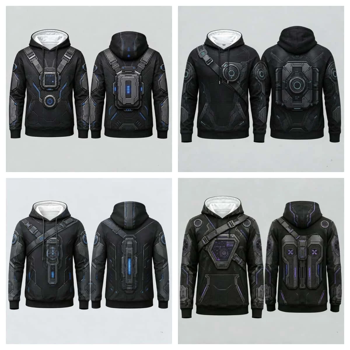 2026 Halloween Parent Child 3D Printed Tactical Tank Top Style Techwear Hoodie Street Daily Fashion Autumn/Winter Hoodie