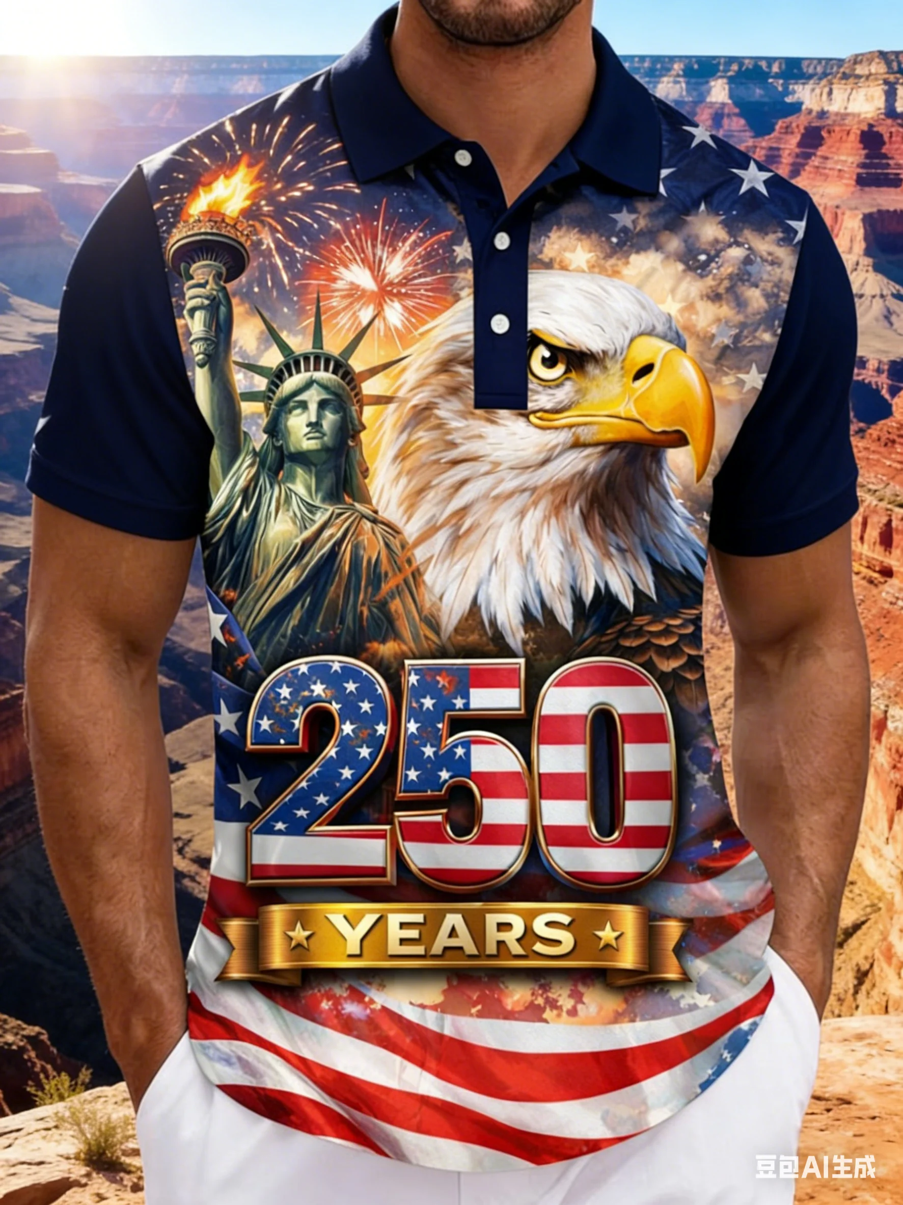 

Мужская футболка-поло с 3D-принтом флага США к 250-летию, с патриотическим дизайном в виде кулака, с коротким рукавом, повседневная, дышащая, для Дня независимости