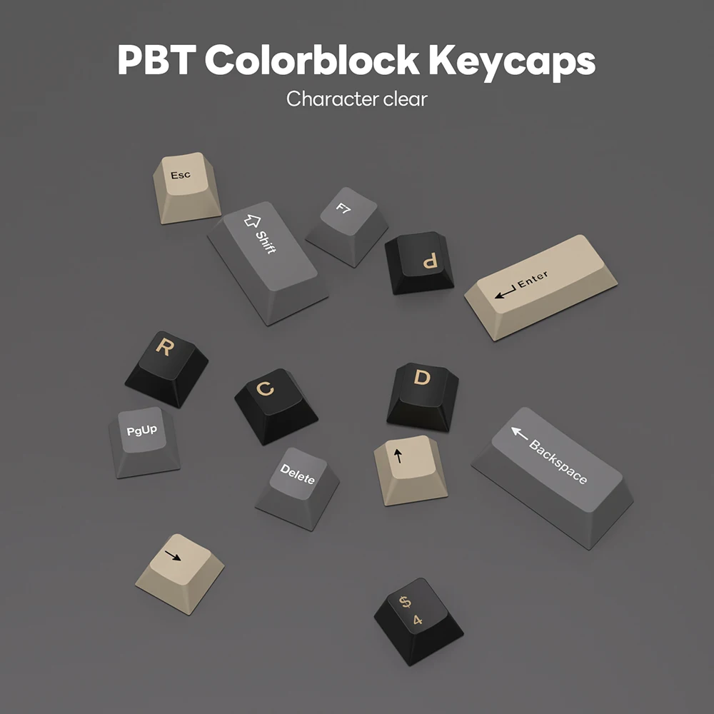Royal Kludge RK R75 คีย์บอร์ดแบบมีสาย 80 คีย์ 80% ปะเก็น RGB Backlit Hot-swappable คีย์บอร์ด MDA PBT Keycaps