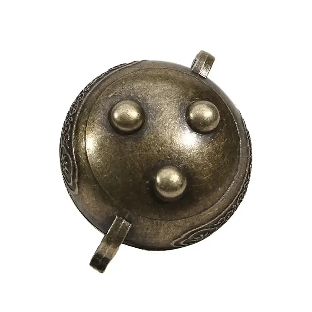 1Pcs Alloy Incense Stick Burner Sandalwood with Hollowed Out Patterns Lotus Incense Censer Retro Three Legged Stove