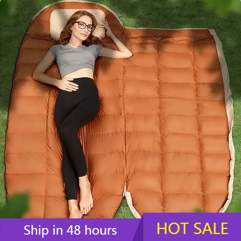 

YTYIN Wider Waterproof Down Sleeping Bag 225CM*95CM for Winter Cold Weather -25~0 ℃ Camping Hiking Backpacking with Compression