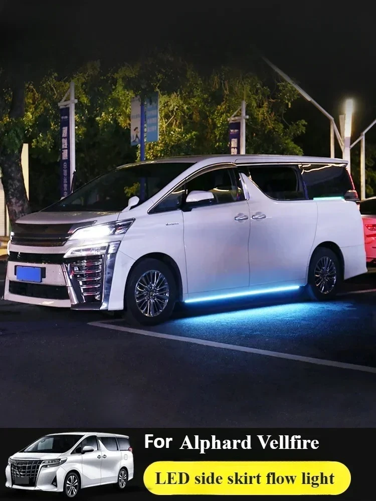 

For Toyota Alphard 30 series Crown Vellfire Car Door Lights LED Light Welcome Pedal Threshold Light passage Atmosphere lamp