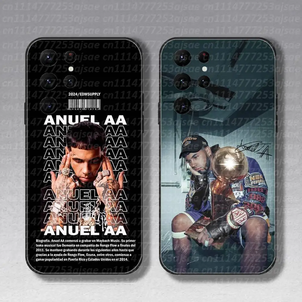 A-Anuel AA LLNM2 Phone Case For Samsung S10,S21,FE,S21,S26,S25,S24,S23,Ultra,S9,S22,Plus Black Shell Cover