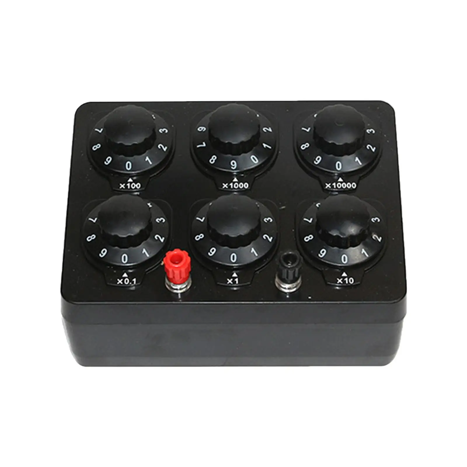

Variable Resistance Box, Decimal Resistance Meter, Physical Teaching, Adjustable 0-9999 Ohm Resistor Box