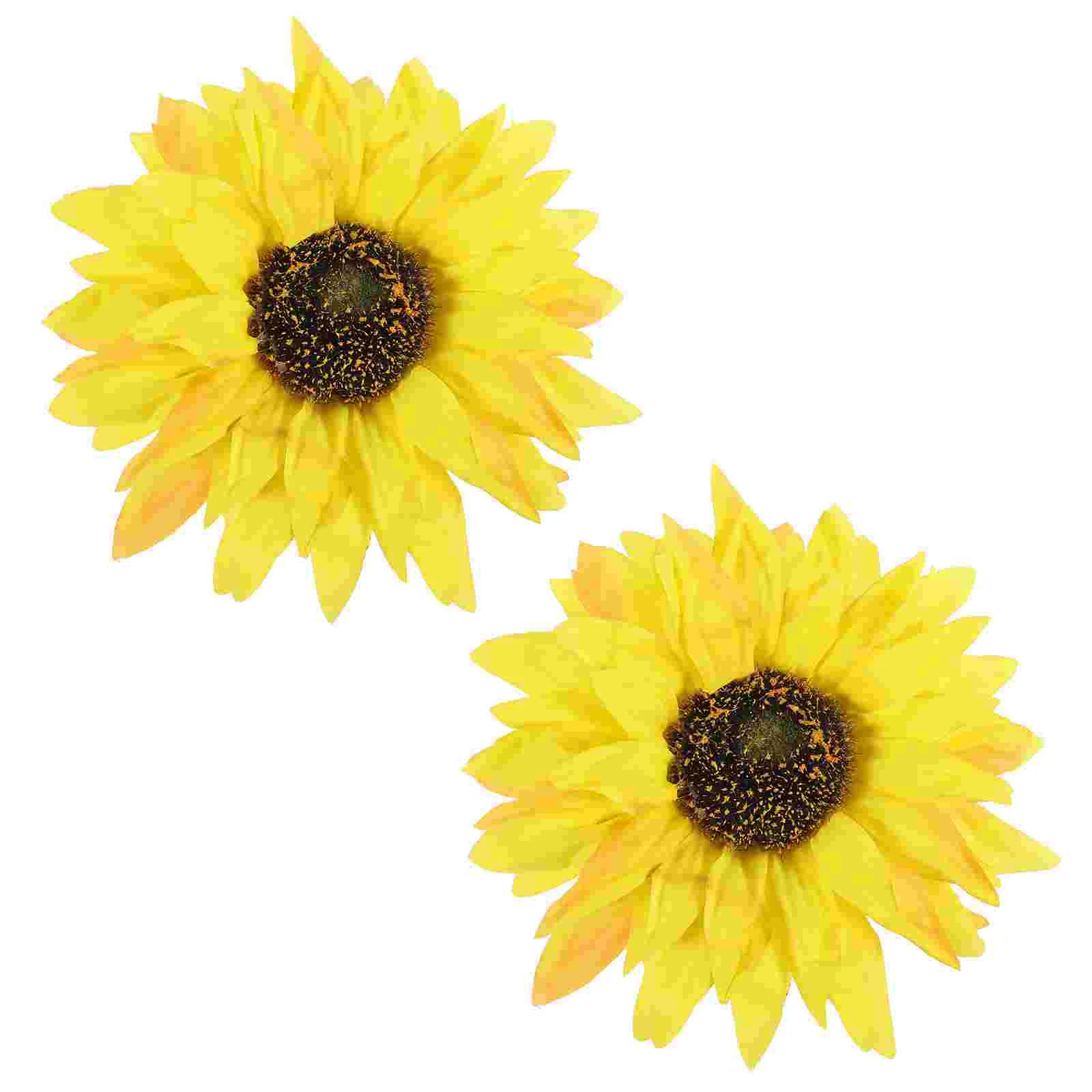 

2 Pcs Sunflower Scrubber Tie Clips Drapery Binding Buckle Decor Scrubbers Holders