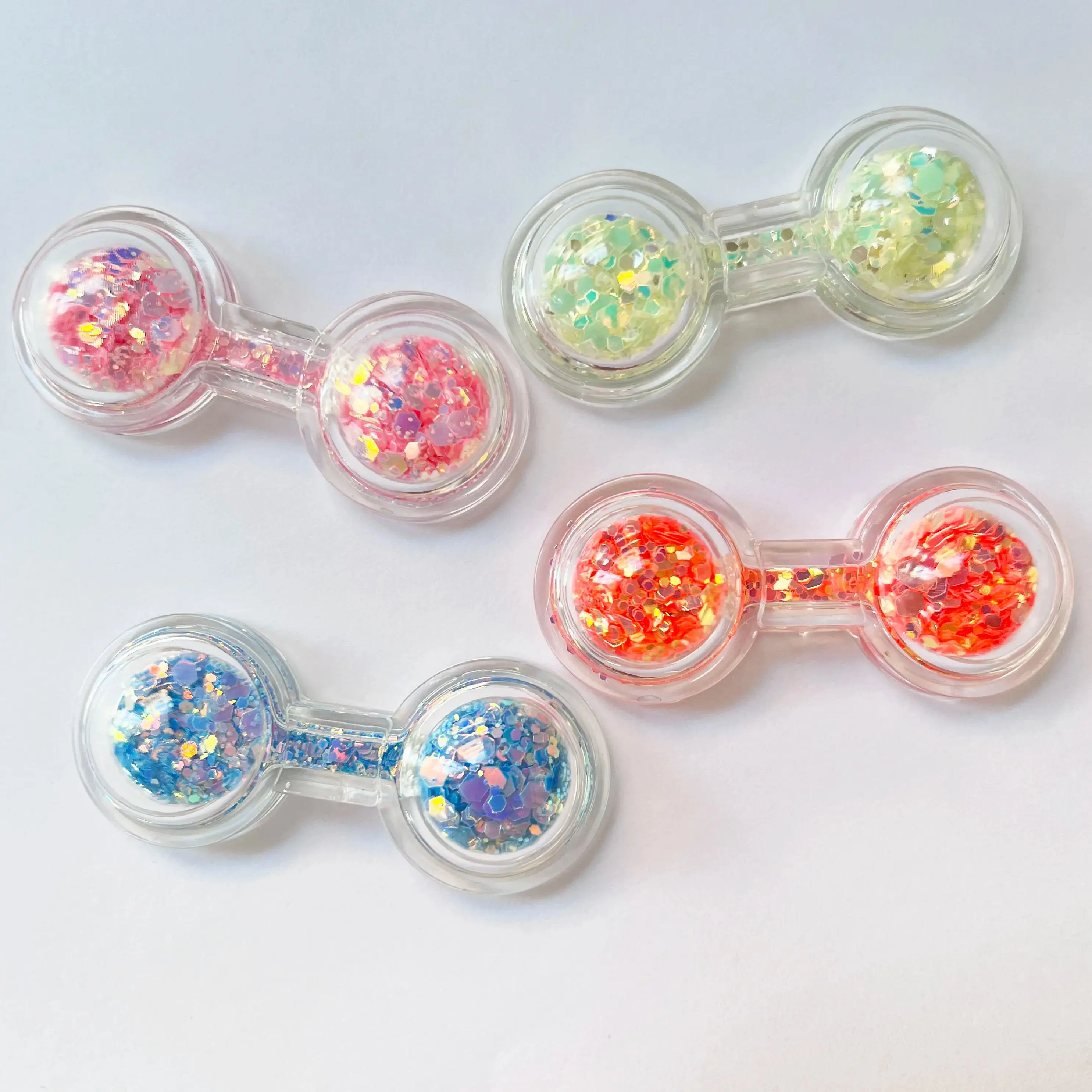 4 Stück 25x58mm Flache Glitzer-Rundaugen für DIY-Dekoration Neuer Stil Leuchtende Augen 10 Stück/Los – Detail 3