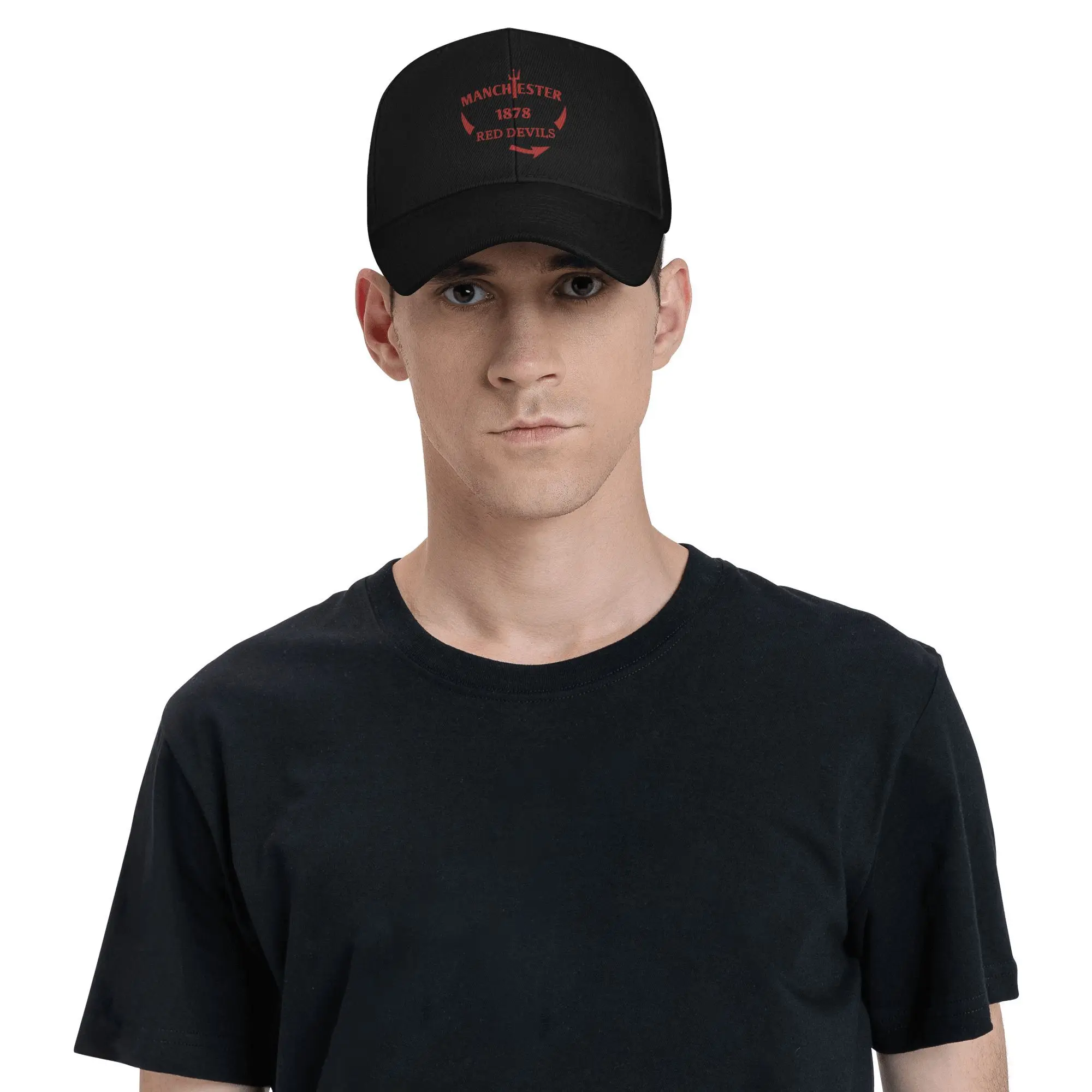

Дьяволы Манчестер, Манчестер красные бейсболки Snapback Модные бейсболки Дышащие повседневные кепки унисекс для улицы