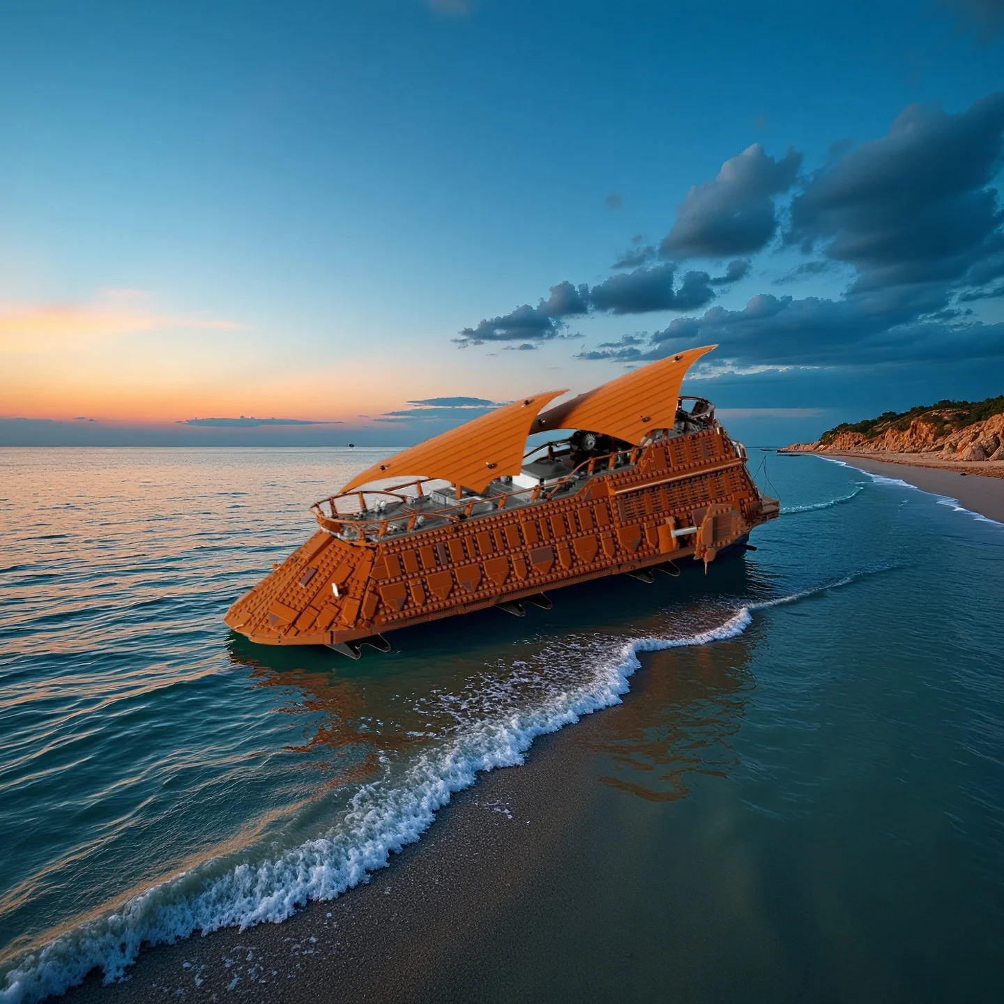 

In Stock 2025 New Sail Barge Classic Sailboat Model Desktop decoration Assembly For Adult Christmas birthday Gifts