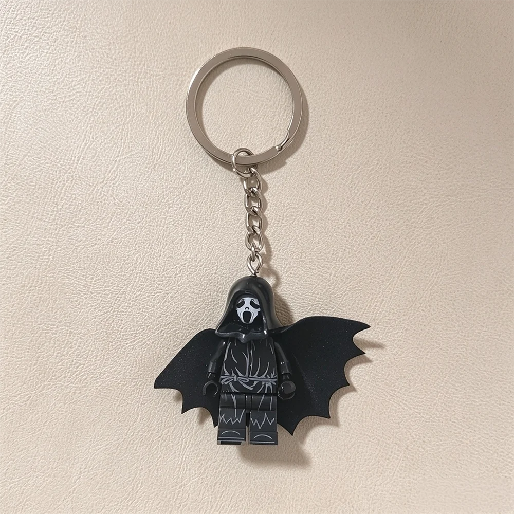 Horror Movie Killer Figures Acrylic Keychain Halloween Party Gift Backpack Pendant Keyring Cosplay Accessories Decorations