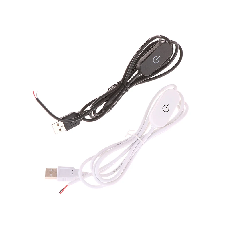 2A 5V USB Touch Dimming Switch Cable 1.5M USB 2.0A To 2 Wire Output 5-100% Dimmer Controller