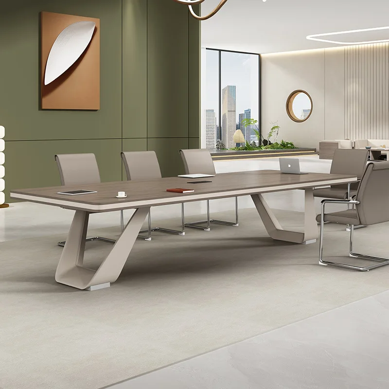 Conference table training office furniture plate rectangular office large simple modern negotiation