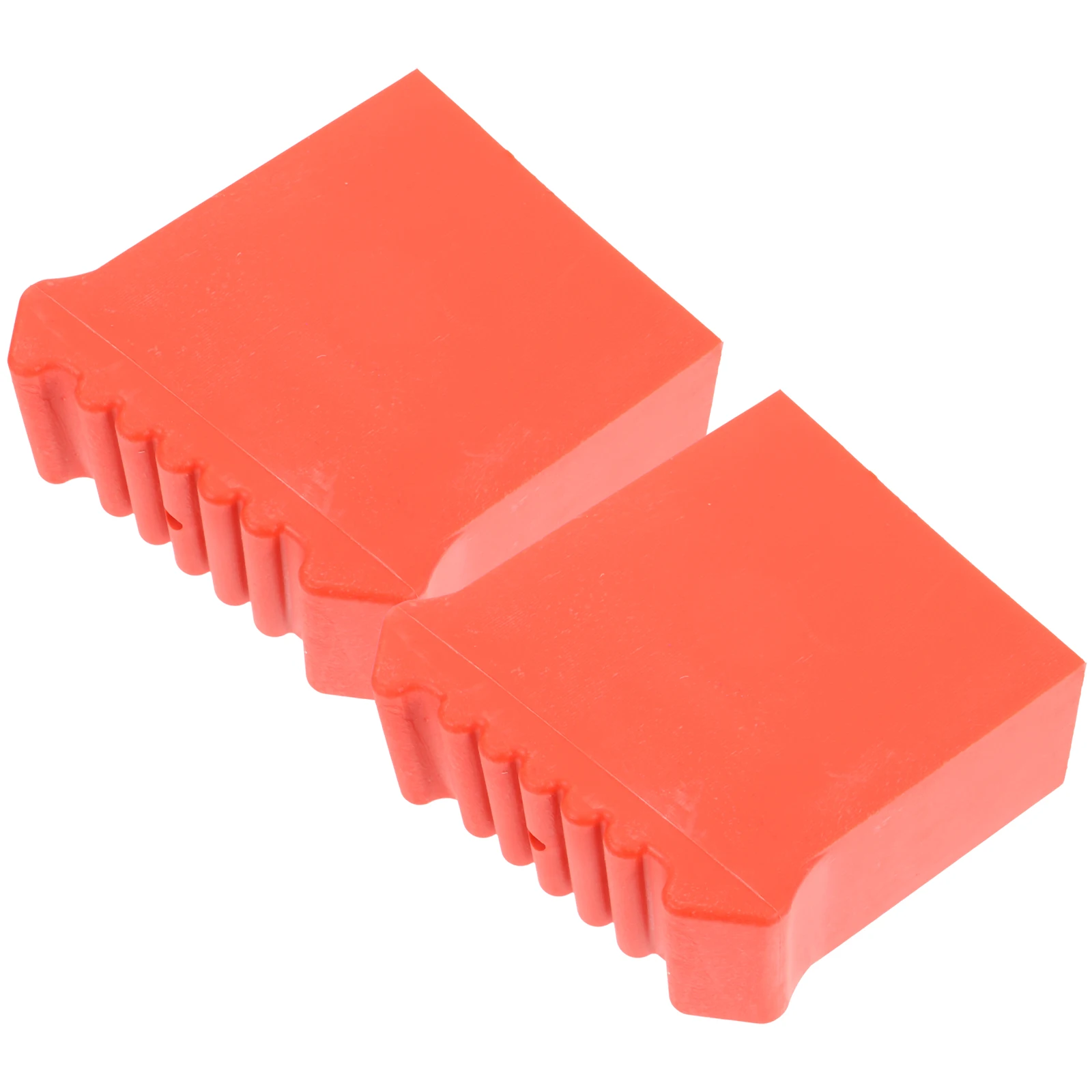 

2pcs Ladder Foot Cover 7.5x3cm Red Square Rubber Pads Accessories Stabilizer Protective Covers Non-slip Safety Home Work