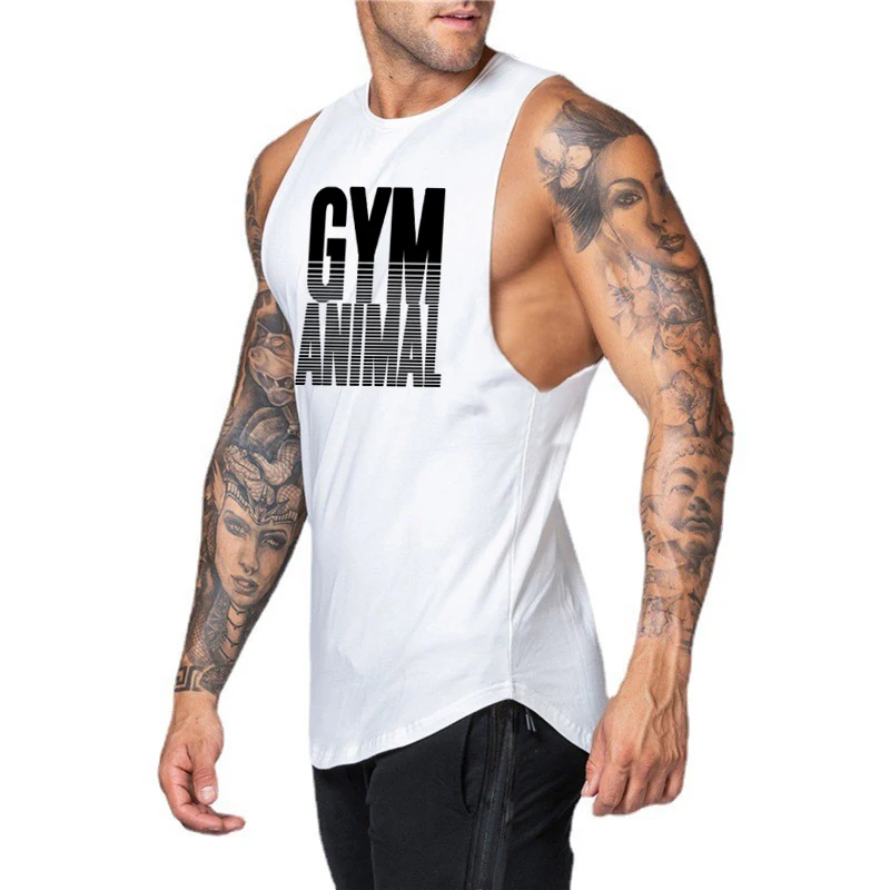 

Летние дышащие жилеты без рукавов, рубашки с мышцами для тренировок, мужская хлопковая одежда для бодибилдинга, спортивные майки для тренажерного зала, фитнеса, бега
