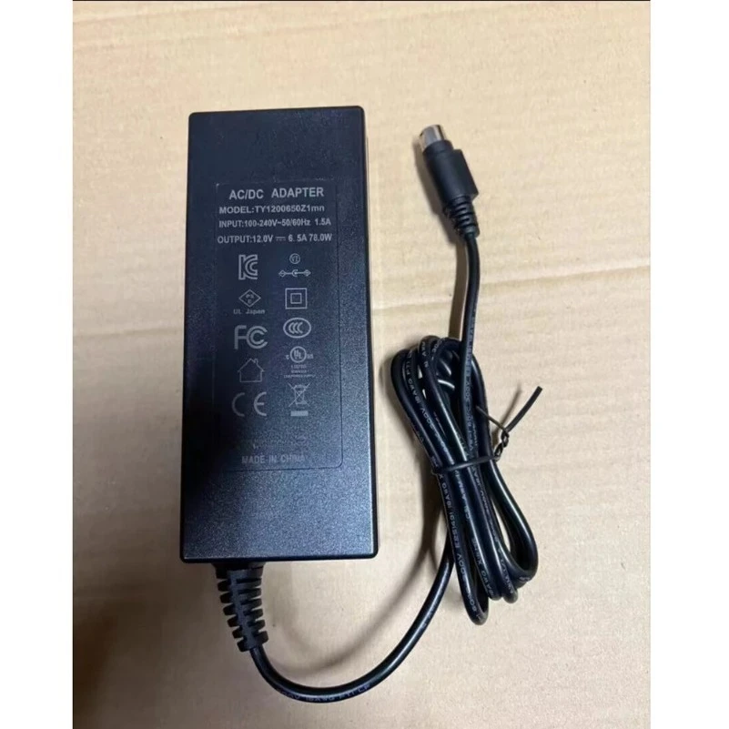 Orico 9558U3 Hard Disk Cabinet RS-065 / 12-S335B Original Power Adapter 12V 6.5A  Box Duplicator 4 pin AC DC Adaptor Charger