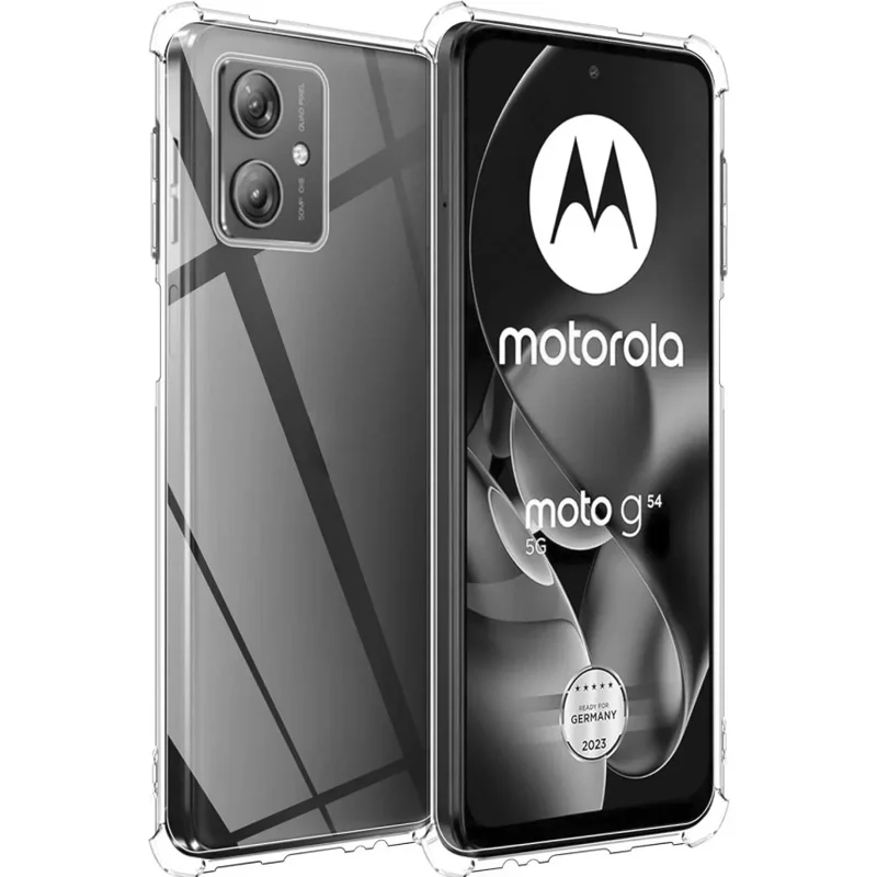 Custodia per telefono trasparente di lusso per Motorola G84 G Play 5G 2024 G Power 5G Stylus 4G 2023 G54 G34 G24 G14 G04 Cover posteriore