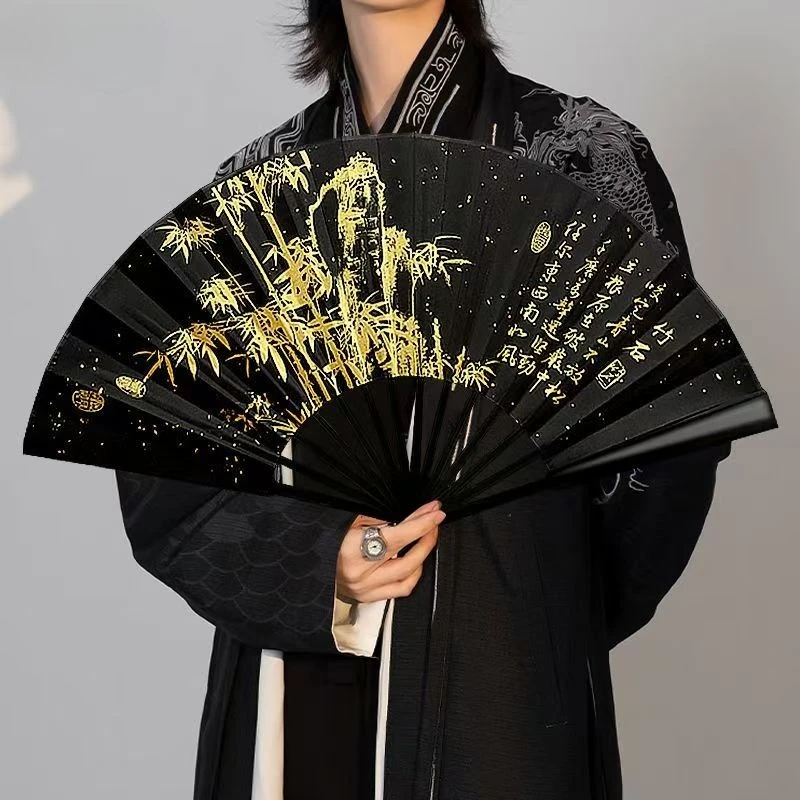 

Ручной веер «Сорока», китайские складные шелковые веера, сексуальный кружевной ретро декоративный веер Hanfu Cheongsam, японское украшение для дома и комнаты